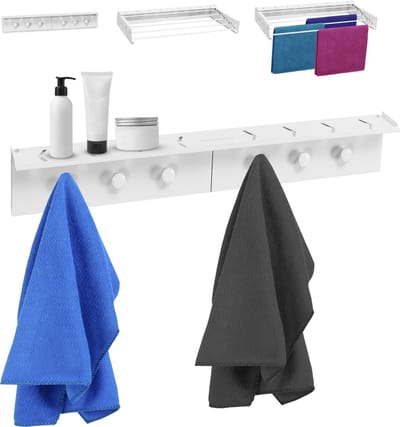 My Green Deal - Wanddroogrek Inklapbaar - Wasrek Hangend Trapgat - Hangdrookrek - Drying Rack Laundry