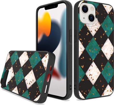 ZT Silicone telefoonhoesje met print Geschikt voor: iPhone 14 Pro Max - Ultra Diamonds - ZT Accessoires