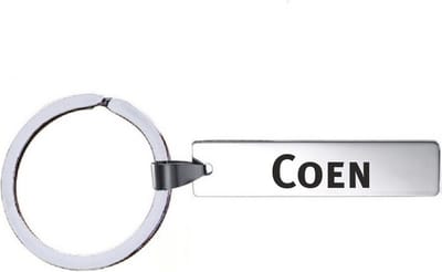 Sleutelhanger Met Naam - Coen - RVS