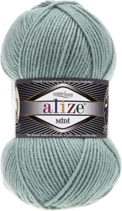 Alize Superlana Midi 463 Duck Egg Pakket 5 Bollen 500 Gram