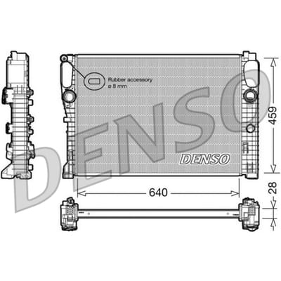 Radiator, motorkoeling DENSO DRM17042