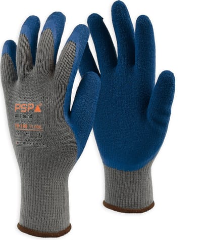 PSP 10-150 All Round latex werkhandschoen Blue maat 7