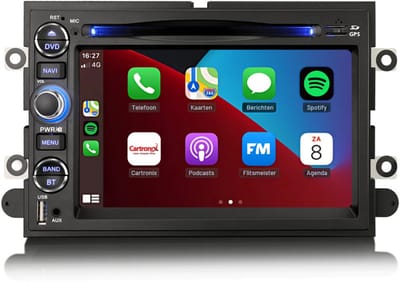 Carplay autoradio voor Ford Mustang Edge | 2005 t/m 2010 | Android 13 | Draadloos Apple Carplay & Android auto | 4GB + 64GB | 8-Core processor | Cartronix | 2025 model | 2005 2006 2007 2008 2009 2010 | Bluetooth & Wifi