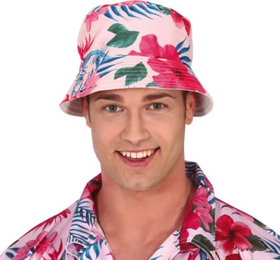 Fiestas Guirca - Hawaiian roze zomerhoed flamingo