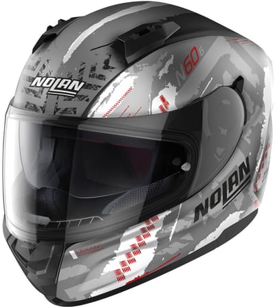 Nolan N60-6 Wheelspin 058 Mat Grijs Oranje Helm - Helm