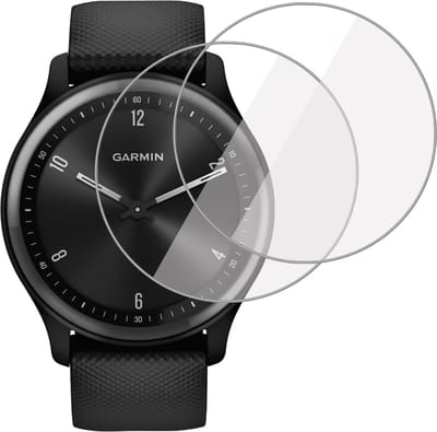 2x Screenprotector geschikt voor Garmin Vivomove Sport - Folie Screen Protector geschikt voor Garmin Vivomove Sport
