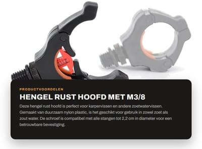 Dailygoods- Hengelrek Duurzaam - Hengelsteun Boot - Hengelsteun Feeder - Magnetisch Slot - Telecopische Veer - Siliconen Houder