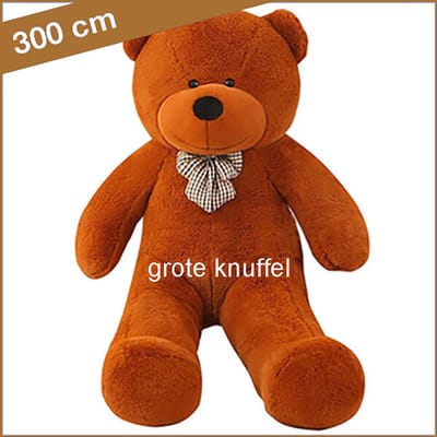 Hele grote bruine knuffelbeer 300 cm - Superzacht en aaibaar - Perfect als cadeau