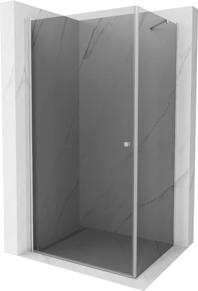 Mexen Pretoria douchecabine 100 x 70 , grafiet, chroom - 852-100-070-01-40