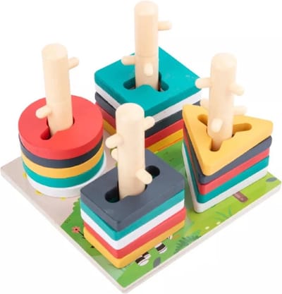 Useme Houten Sorteerspel - Aktie!! - Reisspel - Vakantiespel - STEM Educatief Speelgoed - Interactie - Montessori Puzzel - 20 Onderdelen - Vanaf 3 Jaar