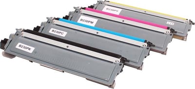 Set 4x ABC huismerk toner geschikt voor Brother TN-230 voor Brother DCP-9010CN HL-3040CN HL-3045CN HL-3070CN HL-3070CW HL-3075CW MFC-9120CN MFC-9125CN MFC-9320CW MFC-9325CW