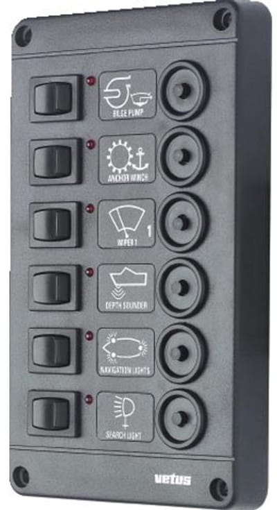 VETUS P6CB24 Schakelpaneel 24 Volt