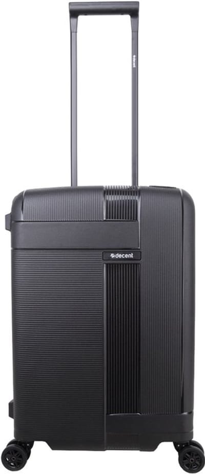 Decent TRANSIT Spinner TSA Reiskoffer vaste sluiting 43 liter - Handbagage koffer 55cm met kliksloten - Lichtgewicht koffer - Reiskoffer - Veilig TSA Cijferslot – Zwart