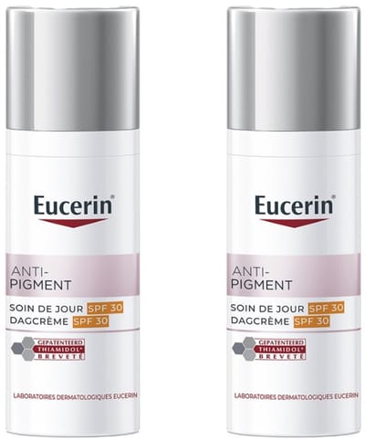 Eucerin Anti-Pigment Dagcreme voor Vrouwen - SPF 30 - Creme Vermindert Pigmentvlekken - Thiamidol - Skincare - 50 ml - Voordeelverpakking - Bundel van 2