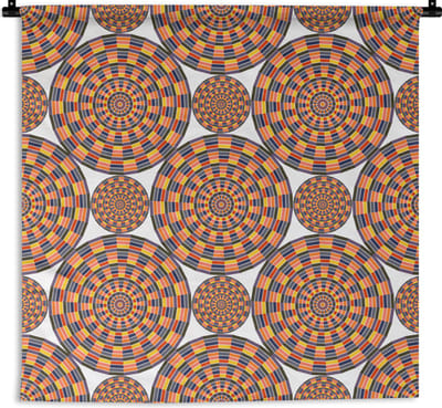 Wandkleed - Wanddoek - Mandala - Mexico - Patroon - 180x180 cm - Wandtapijt