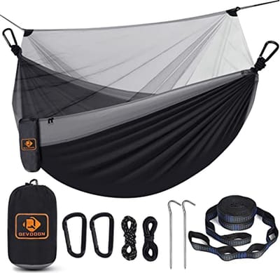 Camping Hangmat met Net - Lichtgewicht Parachute Nylon Hangmat voor Backpacken en Buitenactiviteiten