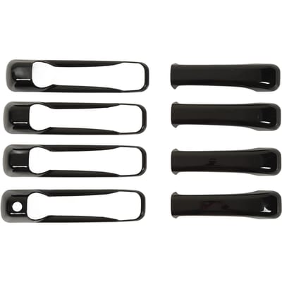 8 Stuks Auto Buitendeurklink Covers Glanzend Zwart Vervanging voor Dodge Ram 1500 2500 3500 4500