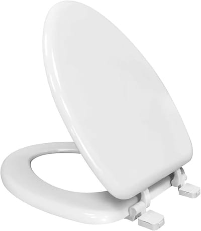 Langwerpige wc-bril - Toiletzitting comfort - Dagelijks comfort - Softclose mechanisme - Universeel passend - Wit