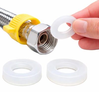Siliconen Afdichtingsringen 1/2 Inch – 10 Stuks – Witte Lekvrije Pakking – Waterleiding / Kraan / Slang Afdichting – Hittebestendige Siliconen Sealing Gasket 19mm