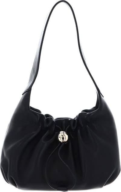 FURLA Leren Schoudertas Handtas Mionido Mini Shoulder Bag Nero Zwart