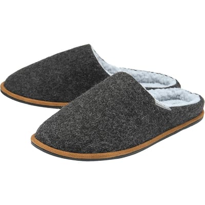 Heren Pluche Gevoerde Instapslippers Met Geheugenfoamsol