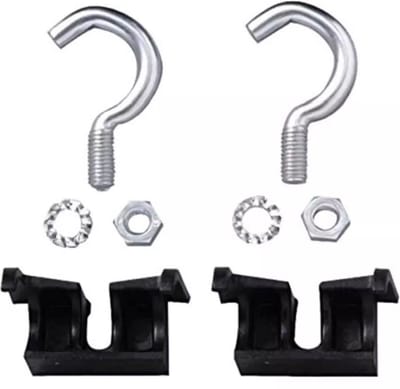 AXA Ringslot bevestigingsset - 12-14 mm - zwart - kunststof en aluminium