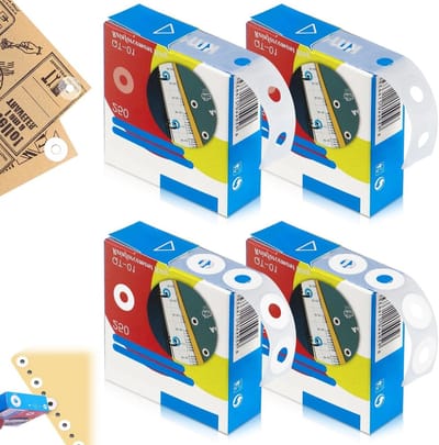 1000 Stuks Zelfklevende Papieren Ringen voor Gatenversterking 15mm - Ideaal voor Losse Bladen en Documenten