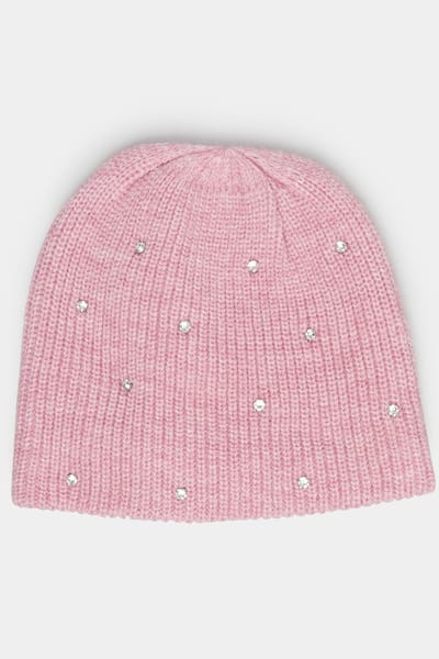 Yours Roze Muts Met Diamantensize One Size