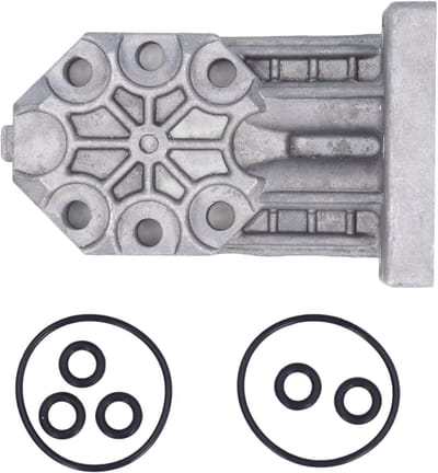 Houtsplitter Pompbehuizing - Universele Vervanging - Onderhoud Gereedschap - Erosiebestendig Aluminium - 21x7 cm - Grijs