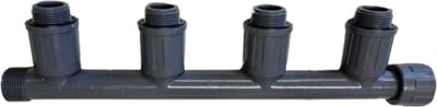 RAIN BIRD VERDEELSTUK PVC 1 wartel binnendraad x buitendraad 10bar grijs type RB1301-410 4-groeps