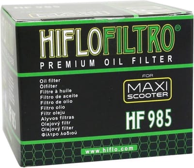 Hiflofiltro-oliefilter voor Yamaha 500 T-Max SP scooter, bouwjaar 2010-2011, model HF985, nieuw