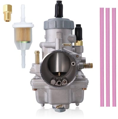 Geschikt voor 34mm PWK Motorfiets Carburateur voor Keihin Honda Yamaha Suzuki Kawasaki KTM gy6 125cc 150cc 170cc 200cc 250cc 300cc 2T 4T Chroom