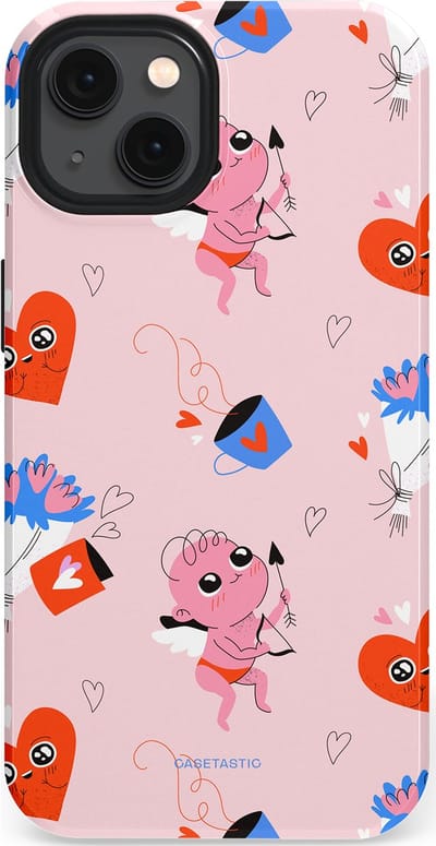 Casetastic Hoesje Geschikt voor Apple iPhone 13 Magsafe - Stijlvolle Beschermende Duo-layer Case - Cupido's Keuze