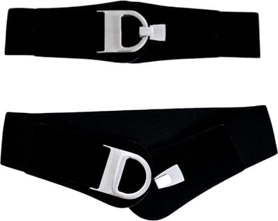 Dames heupriem Zwart Zilverkleurig - Youhomy riem uitrekbaar 75-95 cm - Fashion heupriem - Vier seizoenen - Zilver heupriem - cadeau voor vrouwen| Moederdag Cadeau| Zomercollectie | Jurk| Jassen