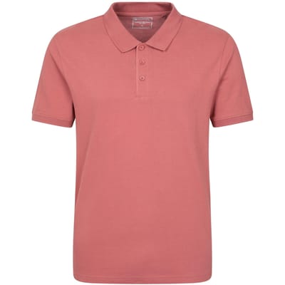 Mountain Warehouse Heren Dawnay Textured Pique Poloshirt (Roest)