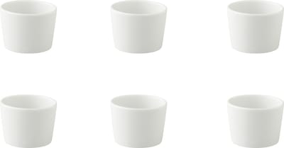 Palmer - White Delight - Schaal - Kom - 6 stuks - 8 cl - ø 6 cm - Wit - Porselein - Bordenset