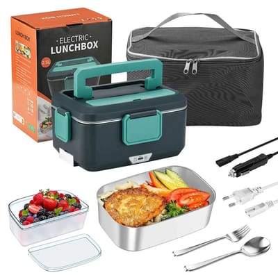 Innovastore Elektrisch verwarmde lunchbox - Lunchbox - Verwarmde Lunchbox - Heatsbox Style - Verschillende Compartimenten