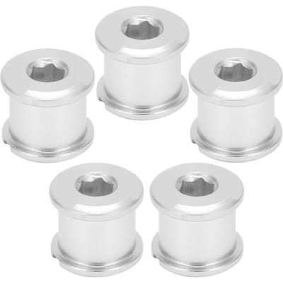 5 Pcs Vis de Plateau Légères Antirouille Faciles à Installer Vis de Disque Plateau pour VTT Vélo de Route(argent ) argenté