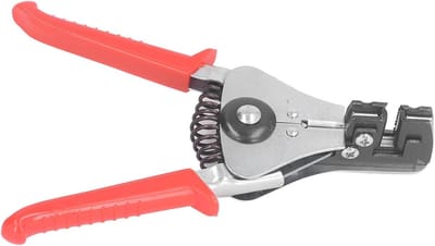 Automatische Draadstripper - Kabelstripper Gereedschap - Elektra Werk - Precisie Strippen 0-6 mm² - 4 Gekalibreerde Gaten - Rood