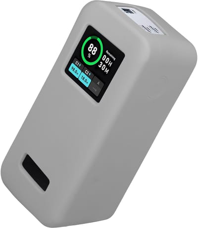 kwmobile Siliconen powerbank hoes voor Anker Prime Power Bank 20000mAh case - battery case - Powerbank beschermhoes in grijs