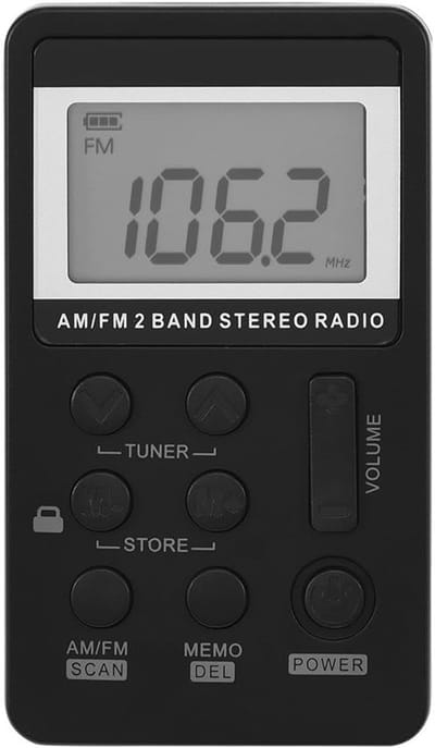 Mini Radio - Draagbare Radio - Luisterplezier Overal - Oplaadbare Batterij - Compact Formaat