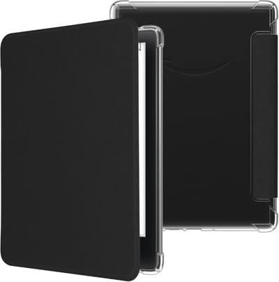 kwmobile ereader hoesje geschikt voor Amazon Kindle Paperwhite (2024)/Colorsoft hoes - E reader flip case met magneetsluiting - Kunstleren e book sleeve - In zwart