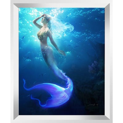 5D DIY diamant schilderij zeemeermin volledige boor kruissteek diamant borduurwerk 20X30CM blue