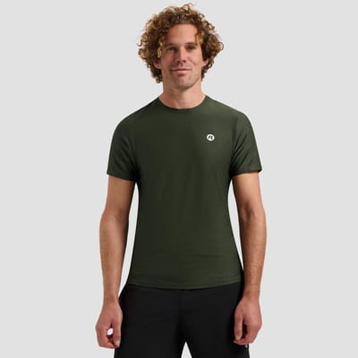 Rogelli Essential Heren Hardloopshirt - Korte Mouw - Groen