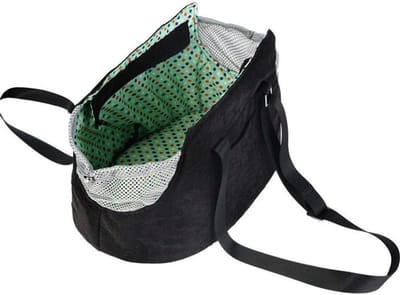 Draagtas Huisdier - Reistas Dier - Comfortabel Vervoer - Mesh Ventilatie - 40 x 24 x 25 cm - Zwart