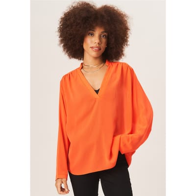 Textuur Chiffon Oversized Blouse