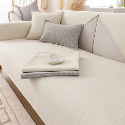 Japanse Katoen Linnen Bankhoes Huisdier Mat Beschermer Antislip Bank Overtrek Vier Seizoenen Universeel Bankkussen voor Woonkamer 70x120cm 1pcs