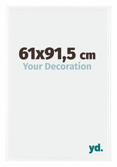 Your Decoration - Fotolijst 61x91,5 cm - Kunststof - Wit Hoogglans - Bordeaux