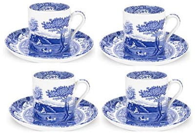 Italiaanse blauwe koffiekop