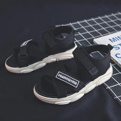 Sportsandalen Dames Zachte Zool Lichtgewicht Koreaanse Mode Sandalen Student Klittenband Strand Schoenen 35 gray